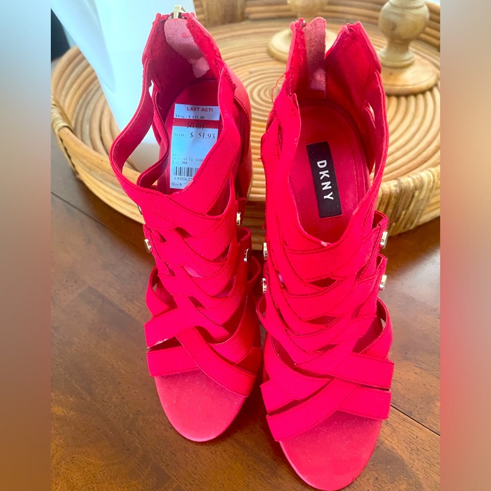 DKNY new red shoes